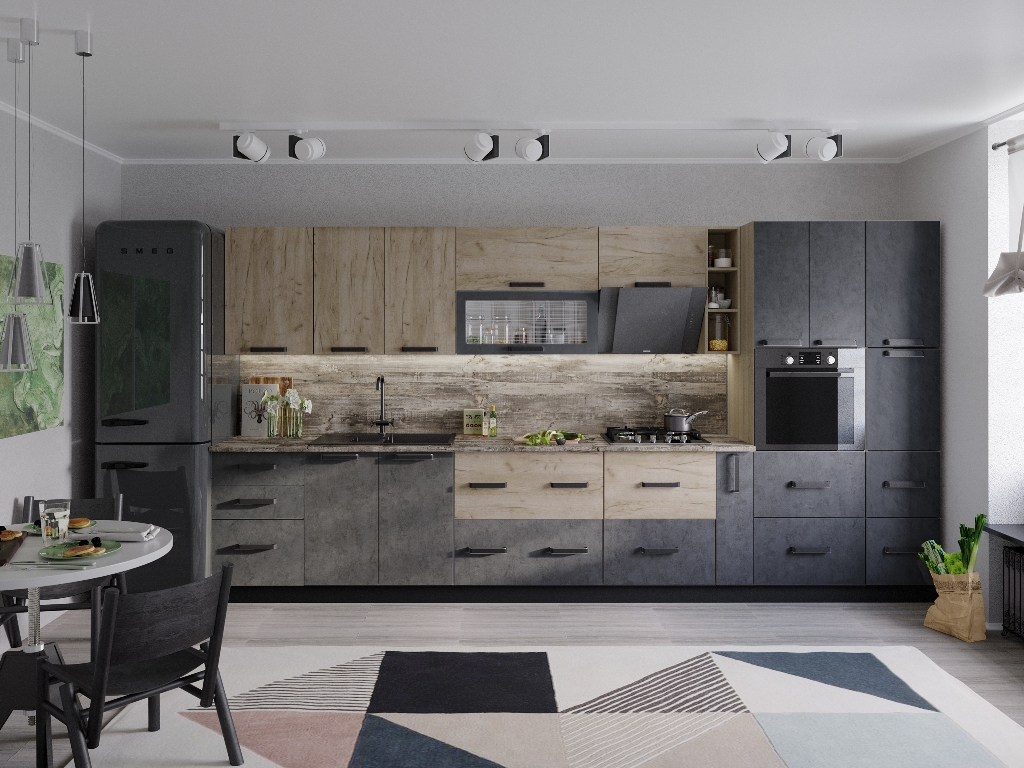 Крафт (Дуб крафт серый)