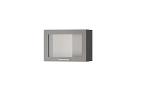 Шкаф верхний со стеклом 5ХС кухня Танго (Белый/Мокко глянец)