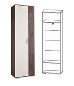 Шкаф распашной Бриз-02 (Анкор темный/Анкор белый)