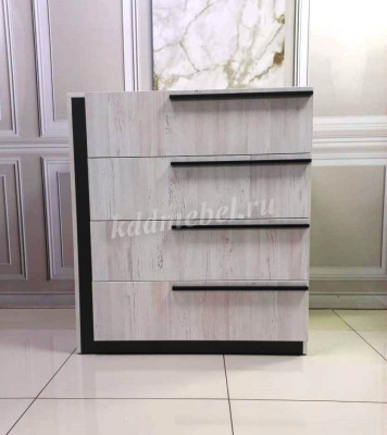 Комод Винтер-8 (Винтерберг/Темно-серый)