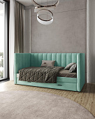 Кровать Нега 0.9 подростковая (Мятный)