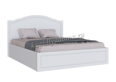 Кровать Апполия 1.6 (Белый/Белый дуб)