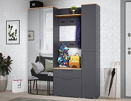 Октава (Серый графит/Дуб крафт золотой)