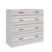 Комод Апполия 5 ящиков (Ясень анкор светлый/Сандал белый)