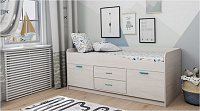 Кровать Каприз-18 с комодом и шкафом (Анкор белый)
