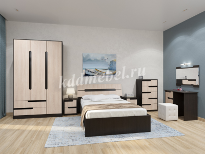 Стол косметический Гавана (Венге/Дуб молочный)