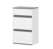 Комод Линда-03 (Белый/Графит)