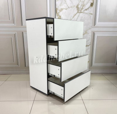 Комод Асцелла (Белый/Графит серый)