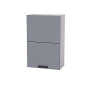 Шкаф верхний высокий горизонтальный со складным фасадом СВ6ВГ кухня Контемп (Дуб сонома/Мрамор лайт)