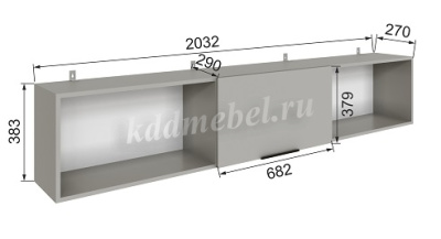 Полка навесная Мадрид 2.03 (Кашемир)
