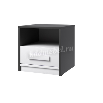Тумба Кэнди КТ-1 (Графит/Белый)