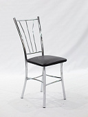 Стул Классика экокожа (Черный/Опора хром)