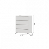 Комод Хелен КМ 02 (Шагрень белый)