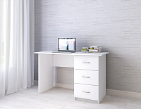 Стол письменный Сити-1 (Белый древесные поры)