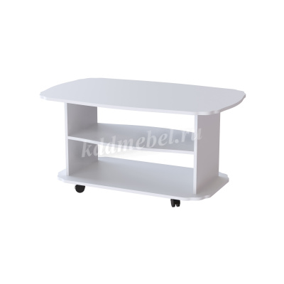 Стол журнальный Консул-2 (Белый древесные поры)