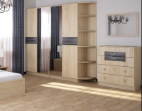 Комод серебро