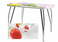 Стол обеденный Краб В5 (Клубника)