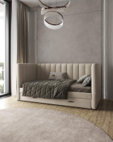 Домани мягкая мебель кровать Нега велюр бежевый