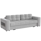 Диван раскладной Доро (Светло-серый/Холст белый)