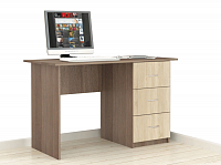 Стол письменный Сити-1 (Ясень шимо темный/Дуб сонома)