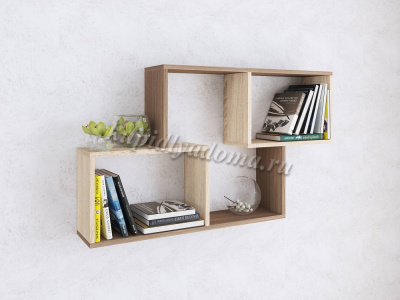 Полка ПН-3 (Ясень шимо темный/Дуб сонома)