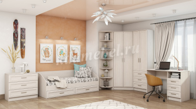 Тумба прикроватная Принцесса (Ясень анкор белый)