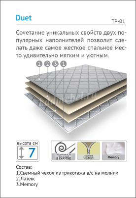 Наматрасник Topper Duet 1800*2000