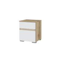 плейона тумба прикроватная дуб делано+белый