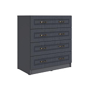 Комод Апполия 4 ящика (Графит серый/Лунный кратер)