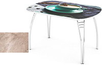 Стол обеденный Паук В5 (Мрамор бежевый)