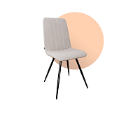 Стул Дублин (Черный матовый/Велюр Velutto 04)  