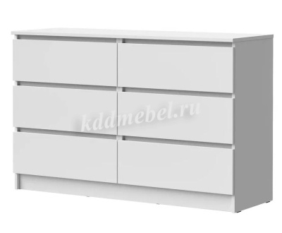 Комод Лето-6 1.2 (Белый)