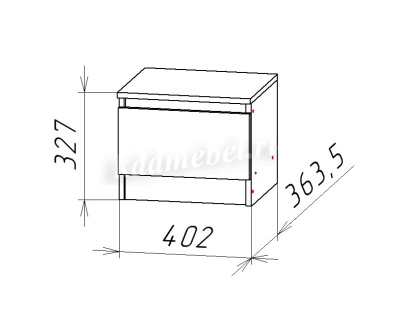 Тумба прикроватная Ницца НЦ.12 (Белый)