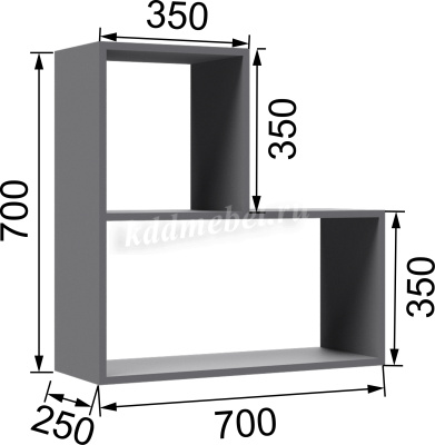 Полка навесная ГН-1 Гира (Белый)