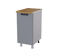 Шкаф нижний глубокий Г4Р кухня Нагано без столешницы (Белый/Ясень анкор светлый)