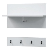 Вешалка Шарлиз под плечики и крючки (Белое сияние)