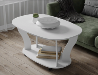 Консул-3 стол журнальный Белый древесные поры