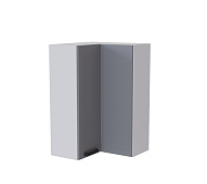 Шкаф верхний угловой высокий ВУВП2 кухня Кантри (Белый/Бетон светлый)