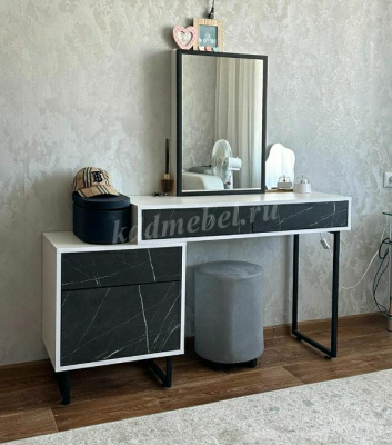 Трюмо Вита-10 (Белый/Камень пьетра)