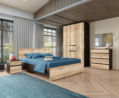 Тумба прикроватная Плейона спальня (Венге/Дуб делано)