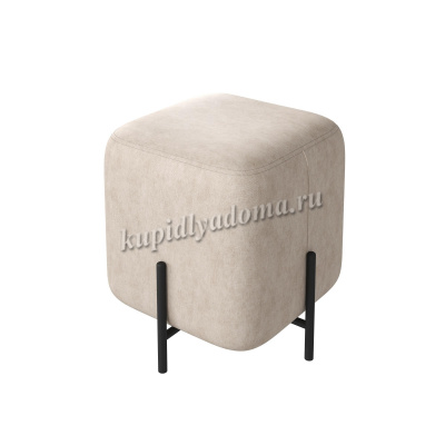 Пуф мягкий Отто (Латте/Черный)