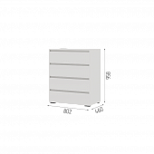 Комод Хелен КМ 02 (Шагрень белый)