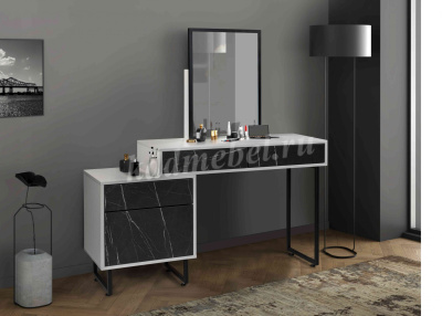 Трюмо Вита-10 (Белый/Камень пьетра)