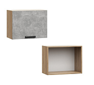 Шкаф верхний ШВГ 460*600 Кухня Мария (Сталь)