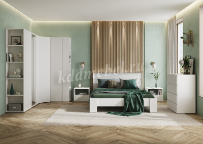 Тумба прикроватная Хелен ТБ 01 (Шагрень белый)