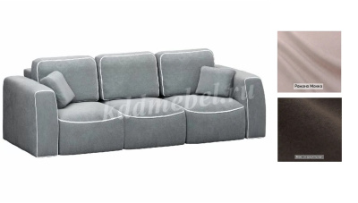 Диван-кровать Бафи-2 БД Комбинация 2 (Романо Мокко/Ньютон Дарк Браун)