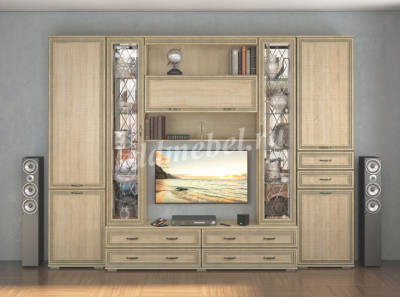 Полка навесная Ливорно ЛН-2 (Дуб сонома)