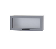 Шкаф верхний со стеклом 8ХС кухня Танго (Белый/Лайм глянец)