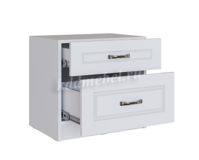 Тумба прикроватная Апполия (Белый/Белый дуб)