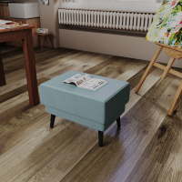 Домани мягкая мебель стол журнальный майя велюр серый